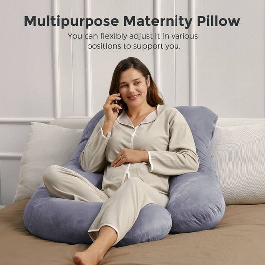 BumpCove U-Shape Pregnancy Pillow -Full Body Support for Expecting Moms