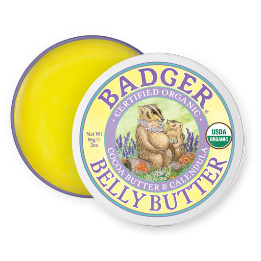 Belly Butter, Organic Stretch Mark Cream for Pregnant Belly, Rich Hypoallergenic