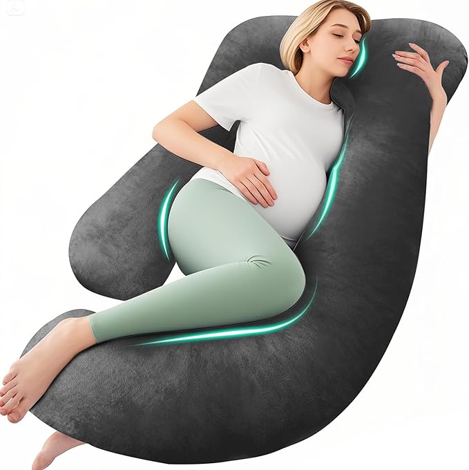 BumpCove U-Shape Pregnancy Pillow-Full Body Support for Expecting Moms