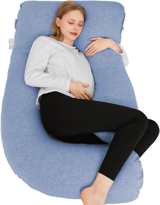 BumpCove U-Shape Pregnancy Pillow-Full Body Support for Expecting Moms