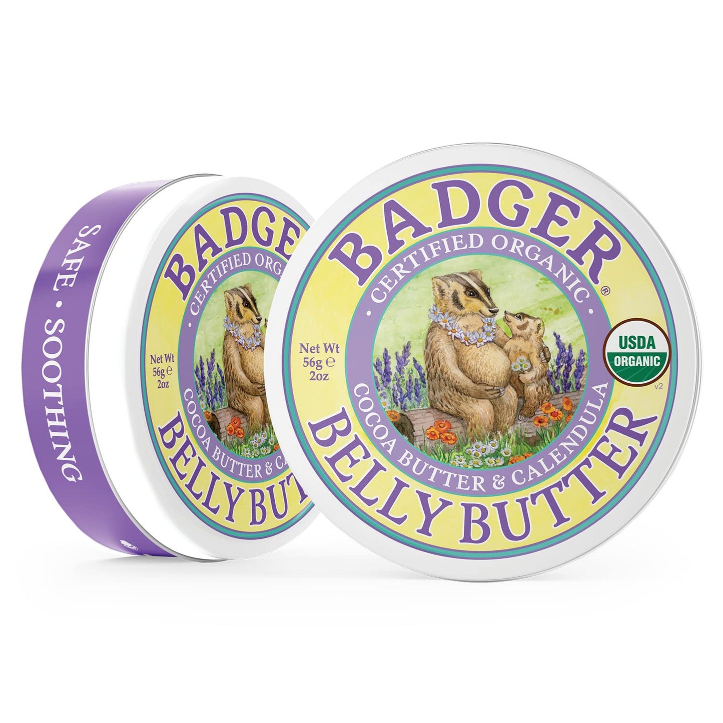 Belly Butter, Organic Stretch Mark Cream for Pregnant Belly, Rich Hypoallergenic