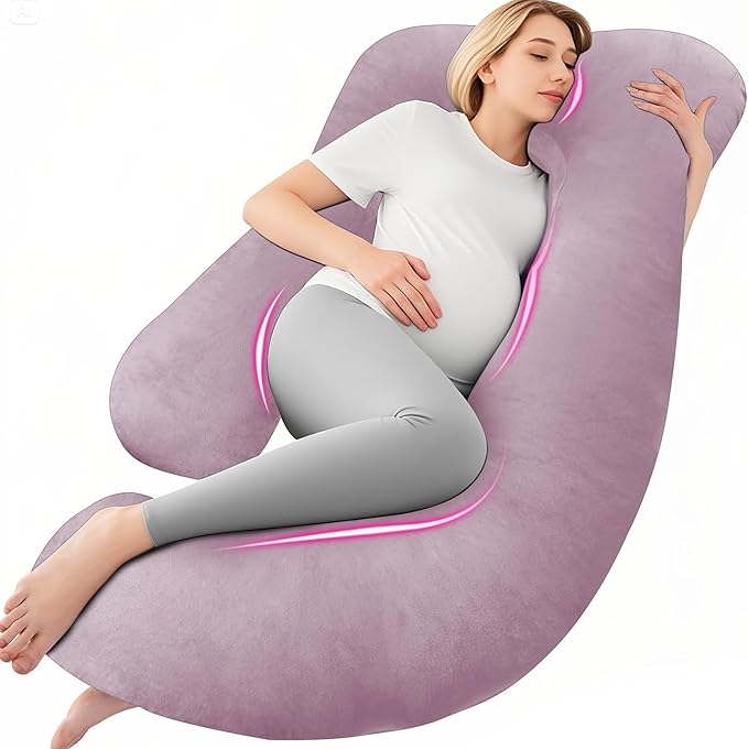 BumpCove U-Shape Pregnancy Pillow-Full Body Support for Expecting Moms